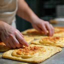 Baking process of 'Le Délice d'Automne'